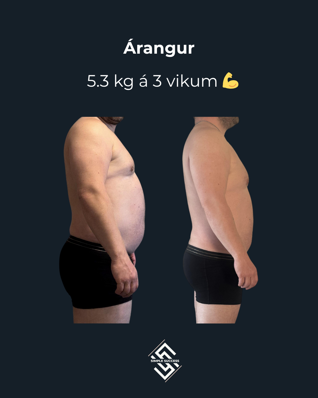 4,4 kg á 3 vikum
